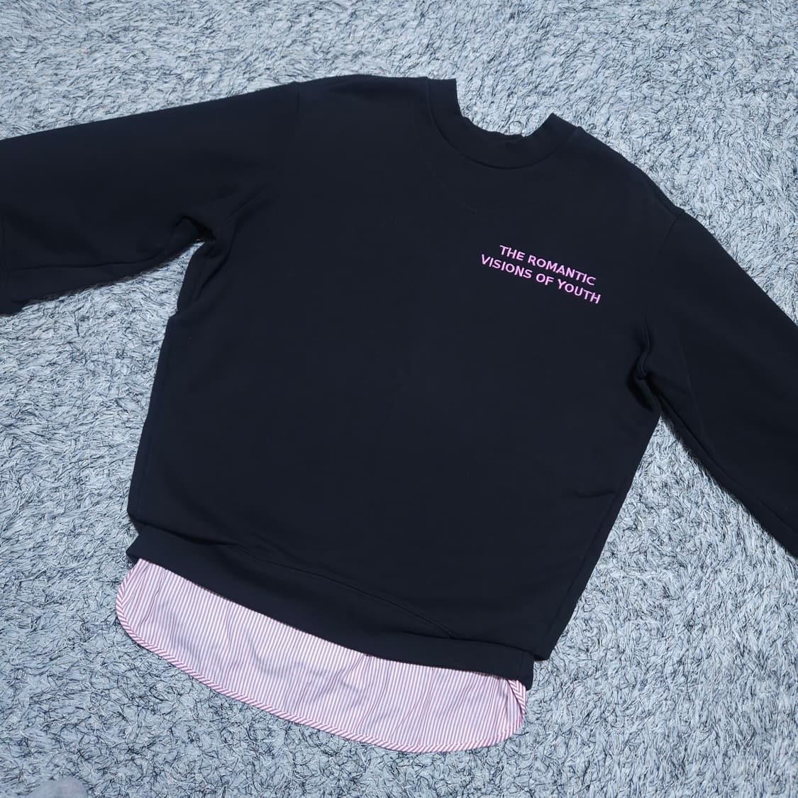 시스템) Free 여자 레이어드 맨투맨 / 왕눈이샵 상품이미지2