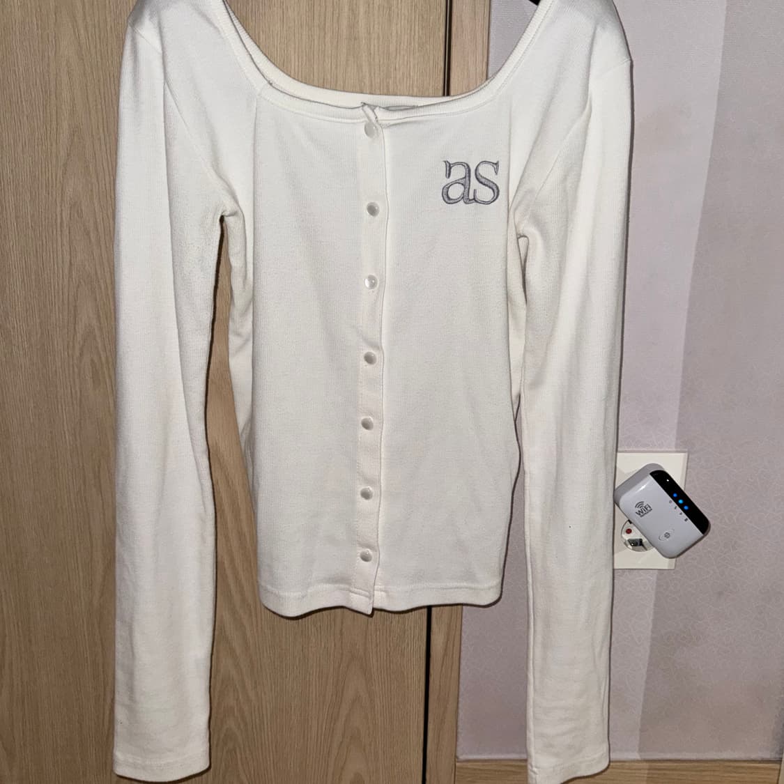 애즈온 시실리 가디건 화이트 상품이미지2