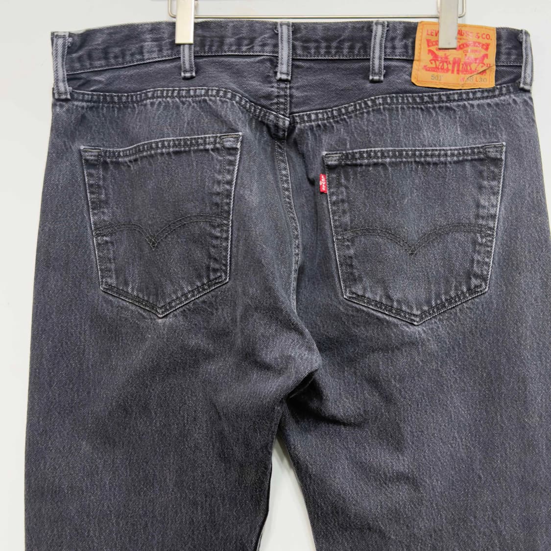 리바이스 501 흑청 데님팬츠 W38 L30 상품이미지8