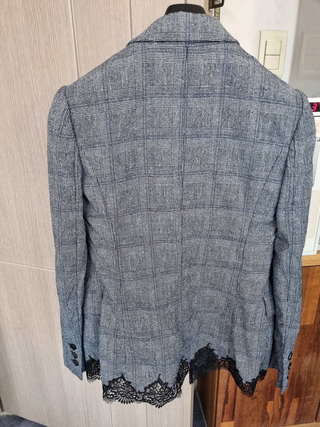 O'2nd 체크 레이스 블레이저 상품이미지2