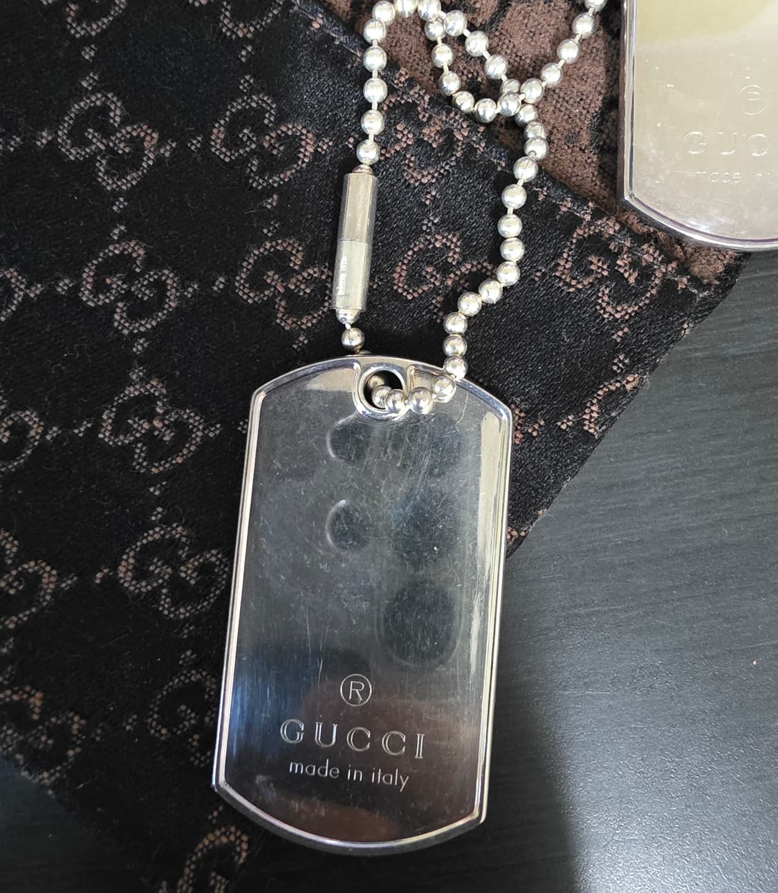 구찌 실버925 도그택 상품이미지2