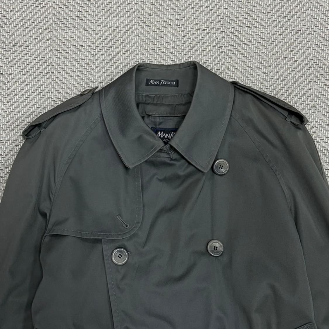 더블버튼 트렌치 벨티드코트 v1263 상품이미지7