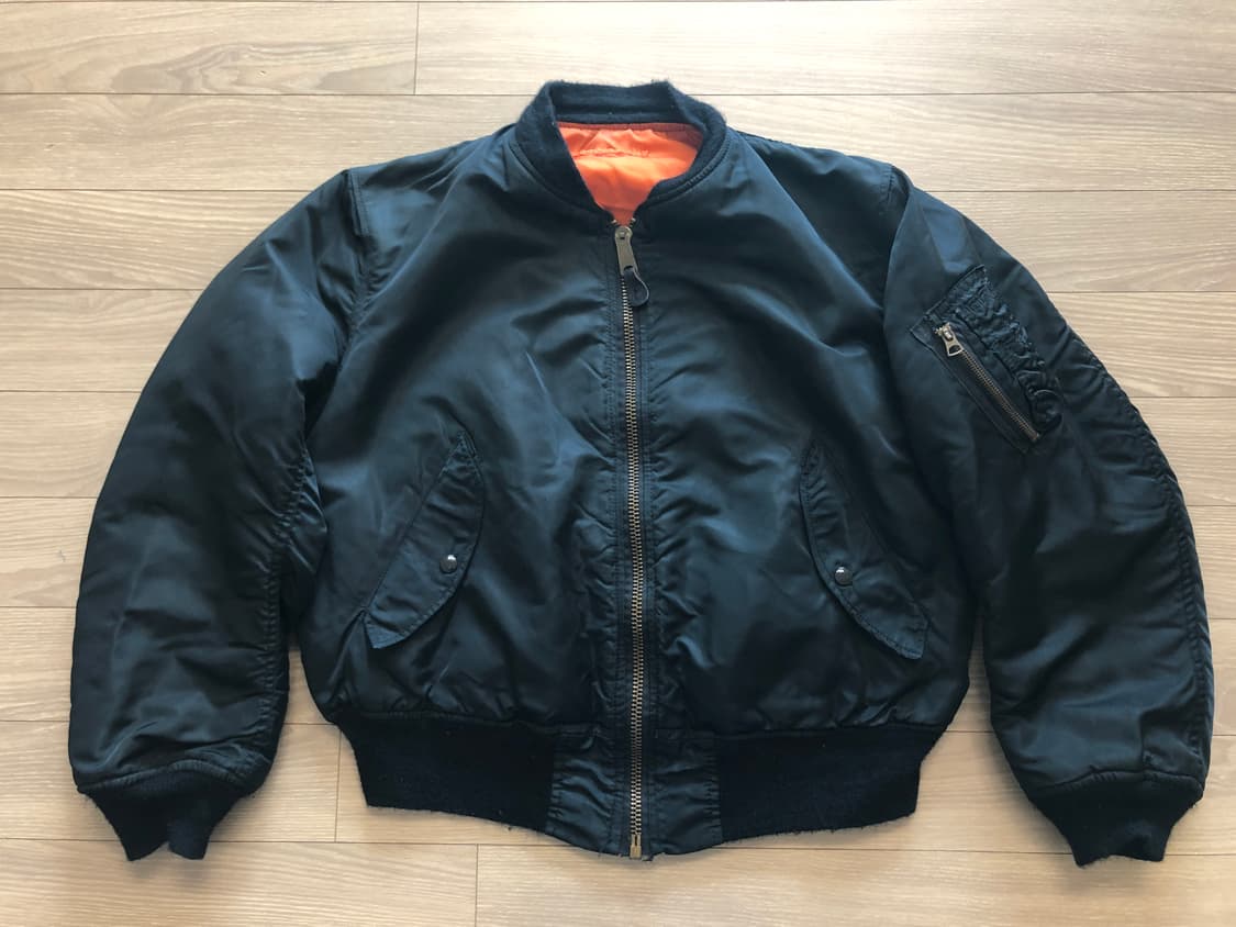 90s alpha ma-1 블랙 L 상품이미지1