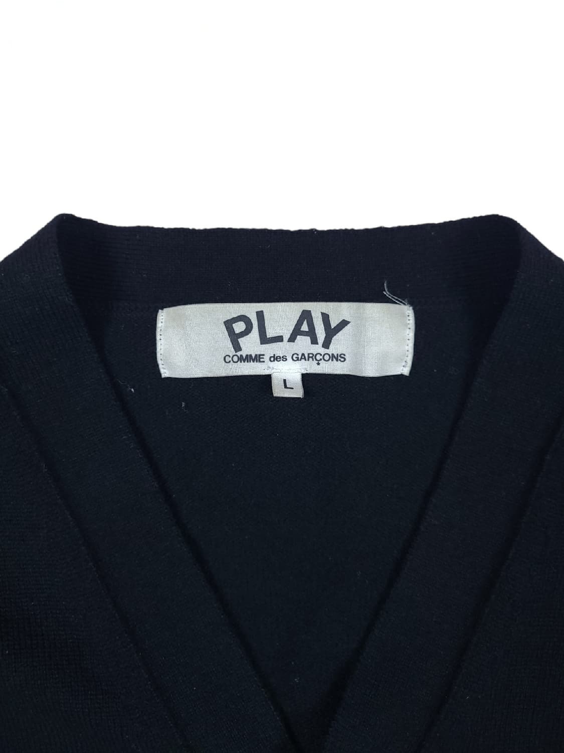 꼼데가르송 더블와펜 플레이 가디건 블랙 상품이미지6