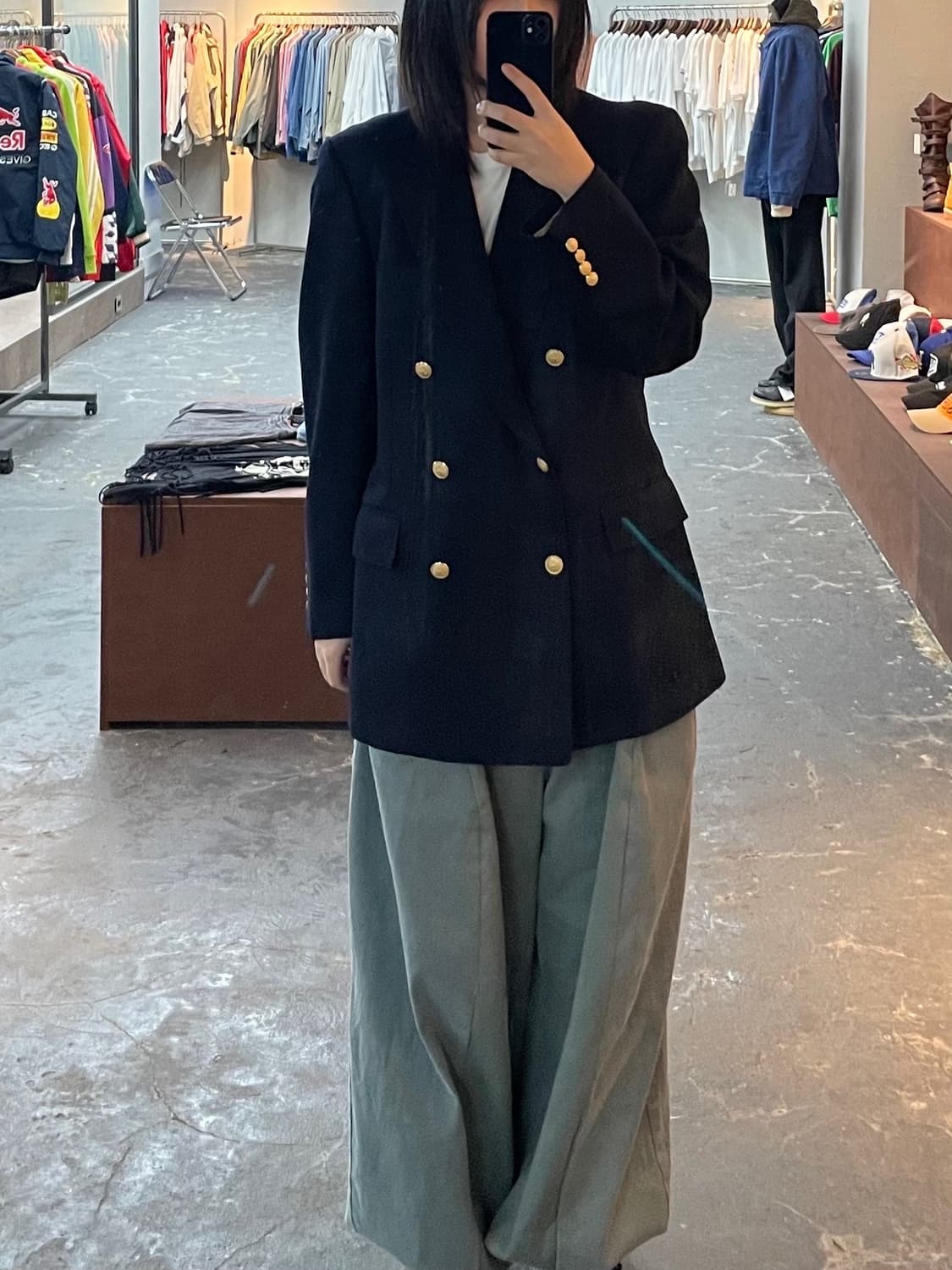 아쿠아스큐텀 금장 블레이저 H1161 상품이미지1