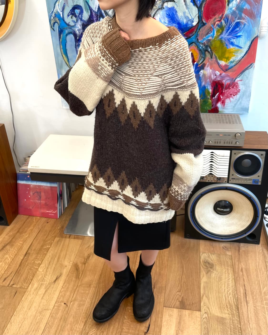 [M] 마르지엘라 h&m 노르딕 니트 스웨터 상품이미지3