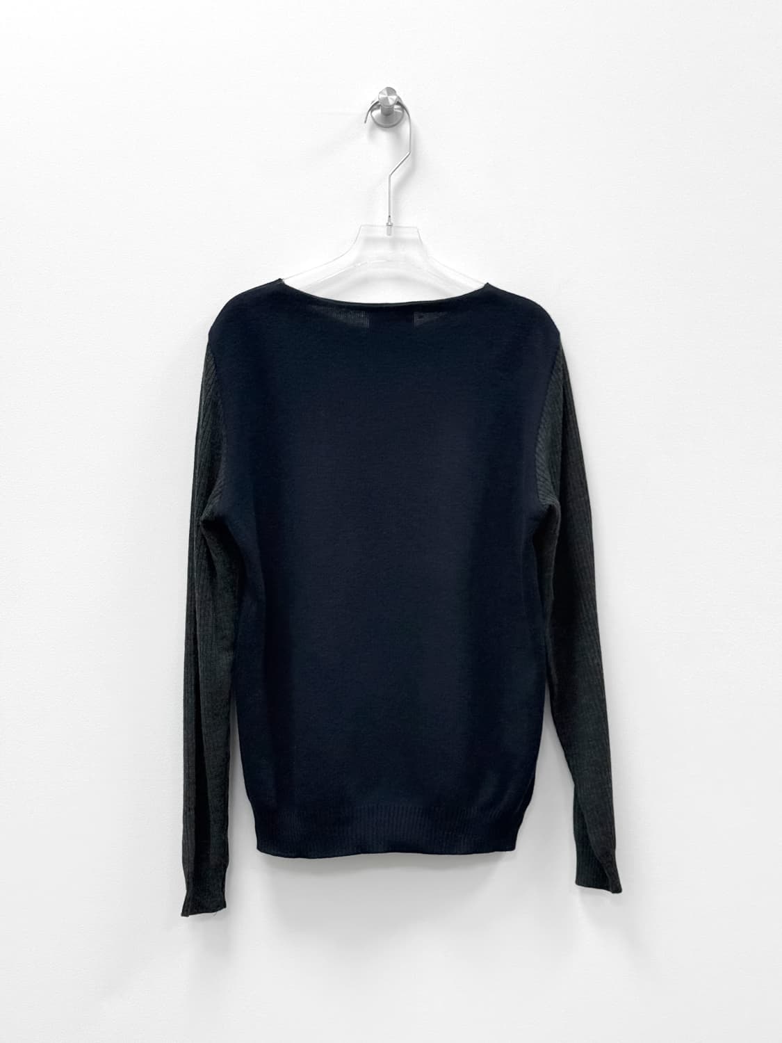 Solid Homme Wool Blend Grid Knit Sweater 상품이미지3