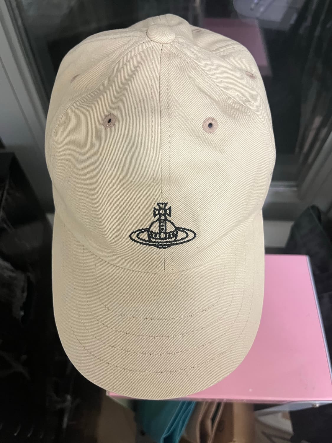 [아이브 레이] 비비안웨스트우드 로고 볼캡 야구모자 베이지 상품이미지3