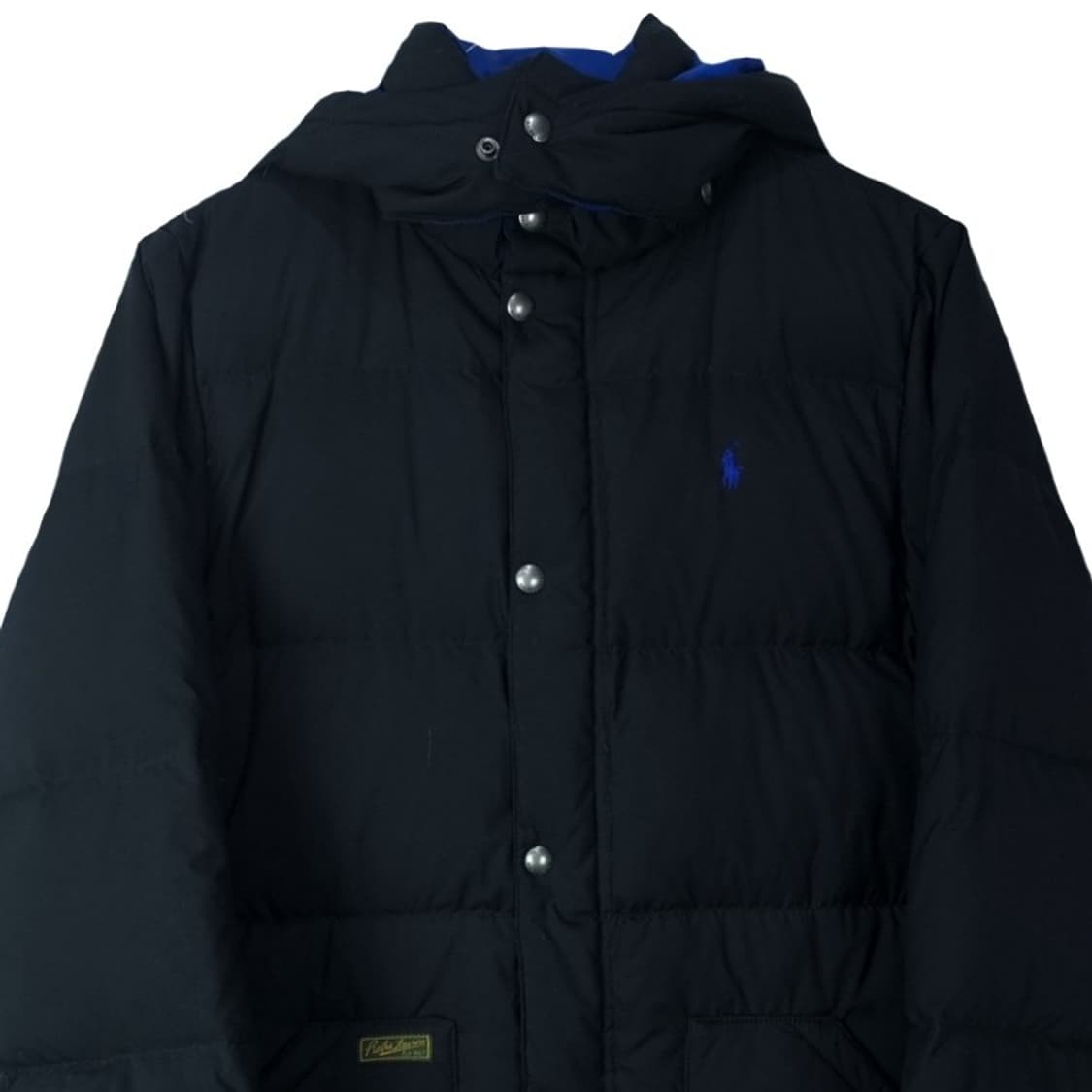 [폴로 랄프로렌] 포니 로고 자수 덕다운 후드 패딩 블랙 M18416 상품이미지4