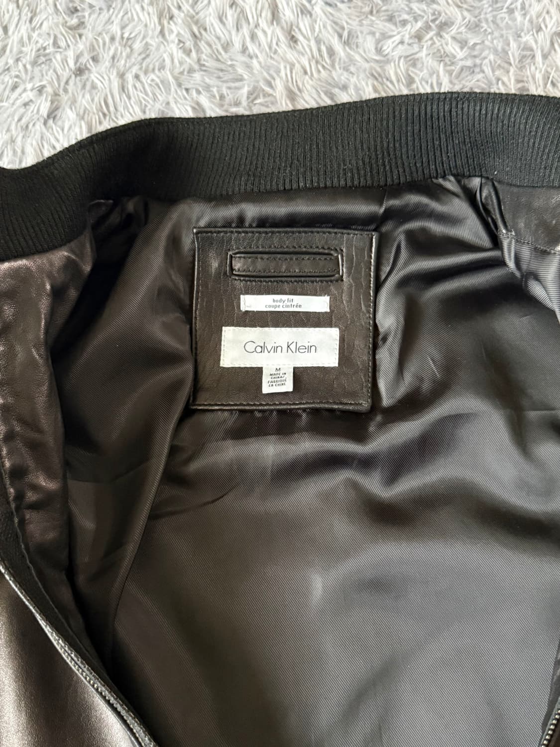 캘빈 클라인 레더 자켓 상품이미지3