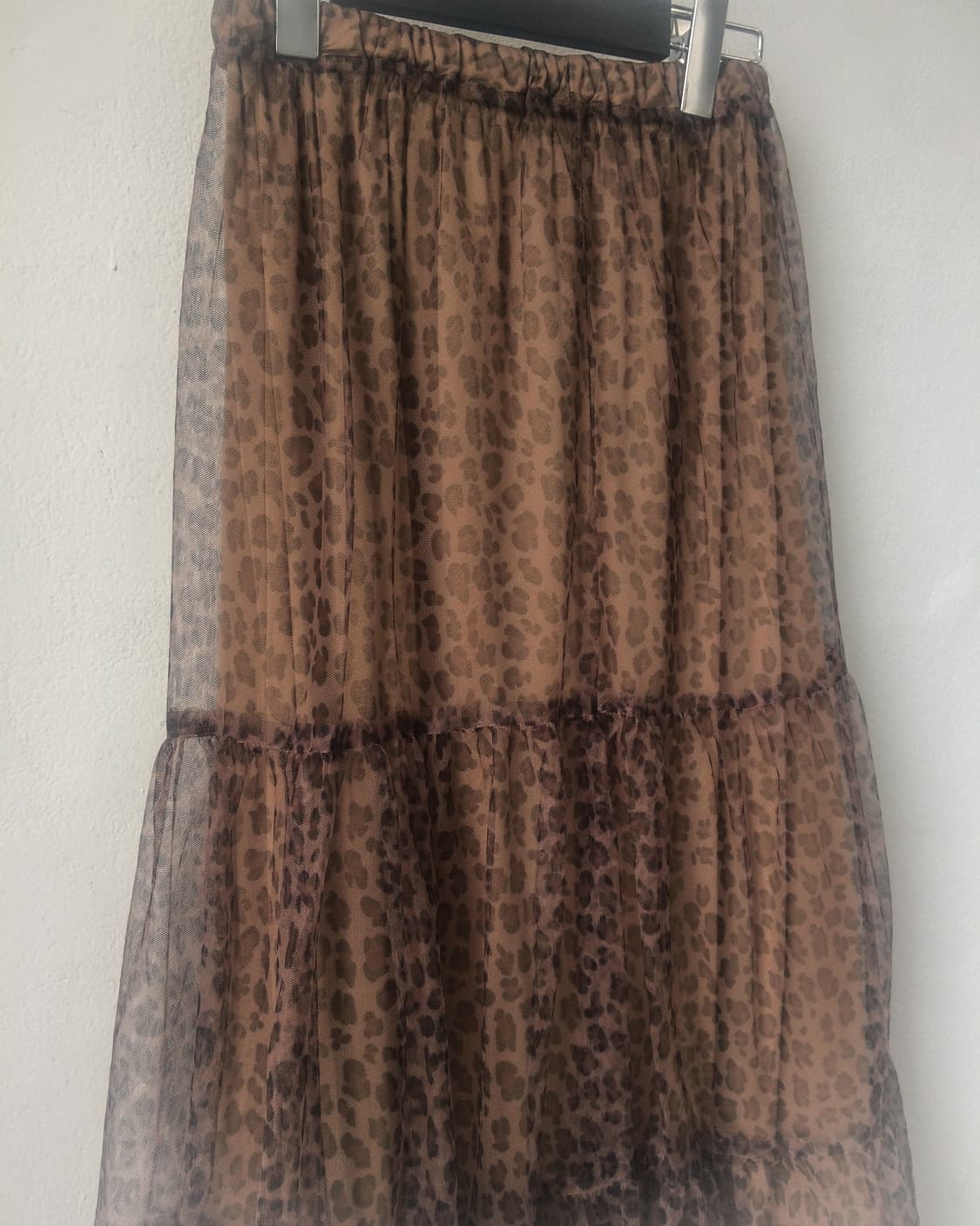 Leopard pattern sha long skirt 상품이미지3