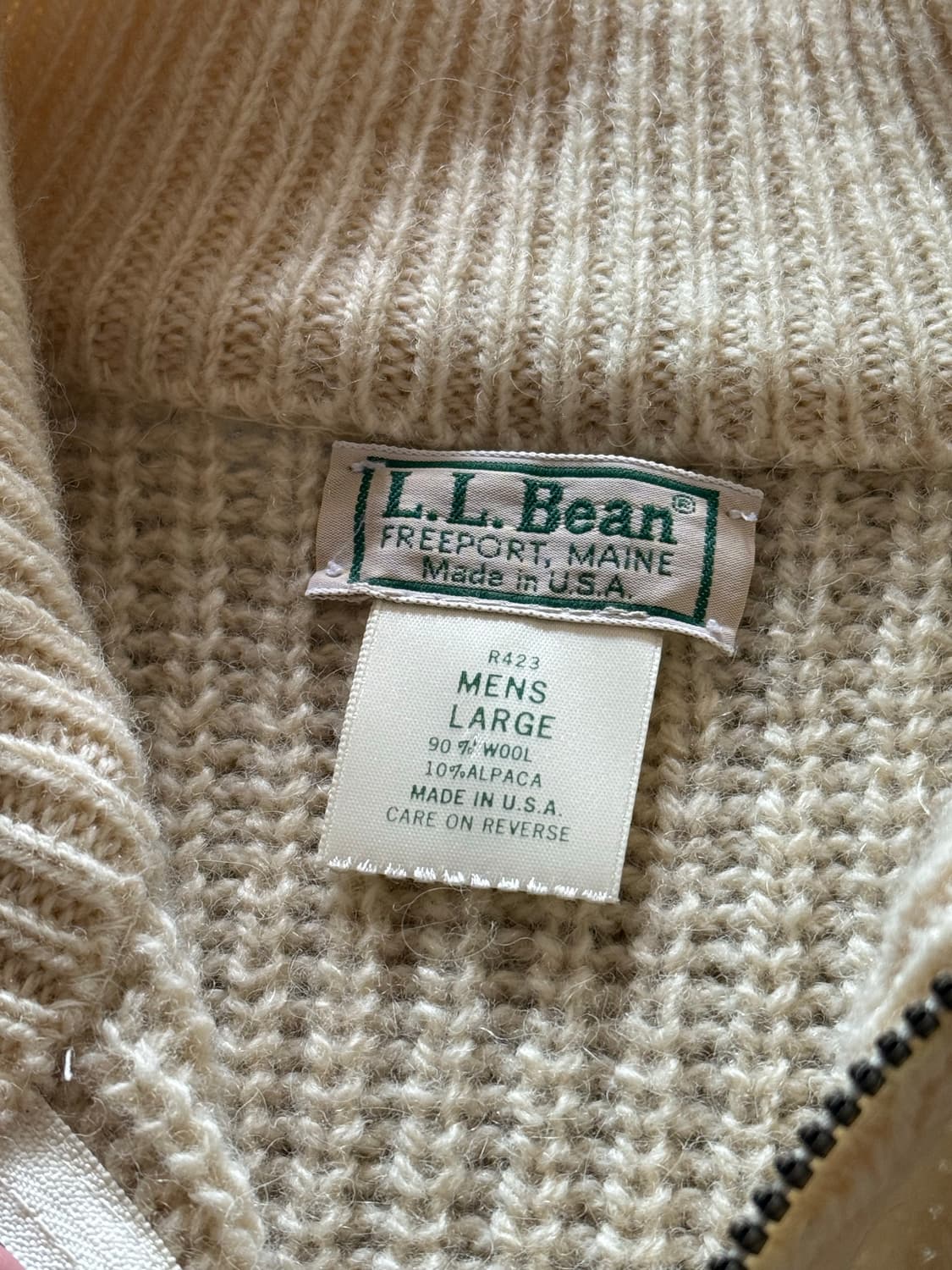 L.L bean 울 알파카 스웨터 니트 자켓 상품이미지2