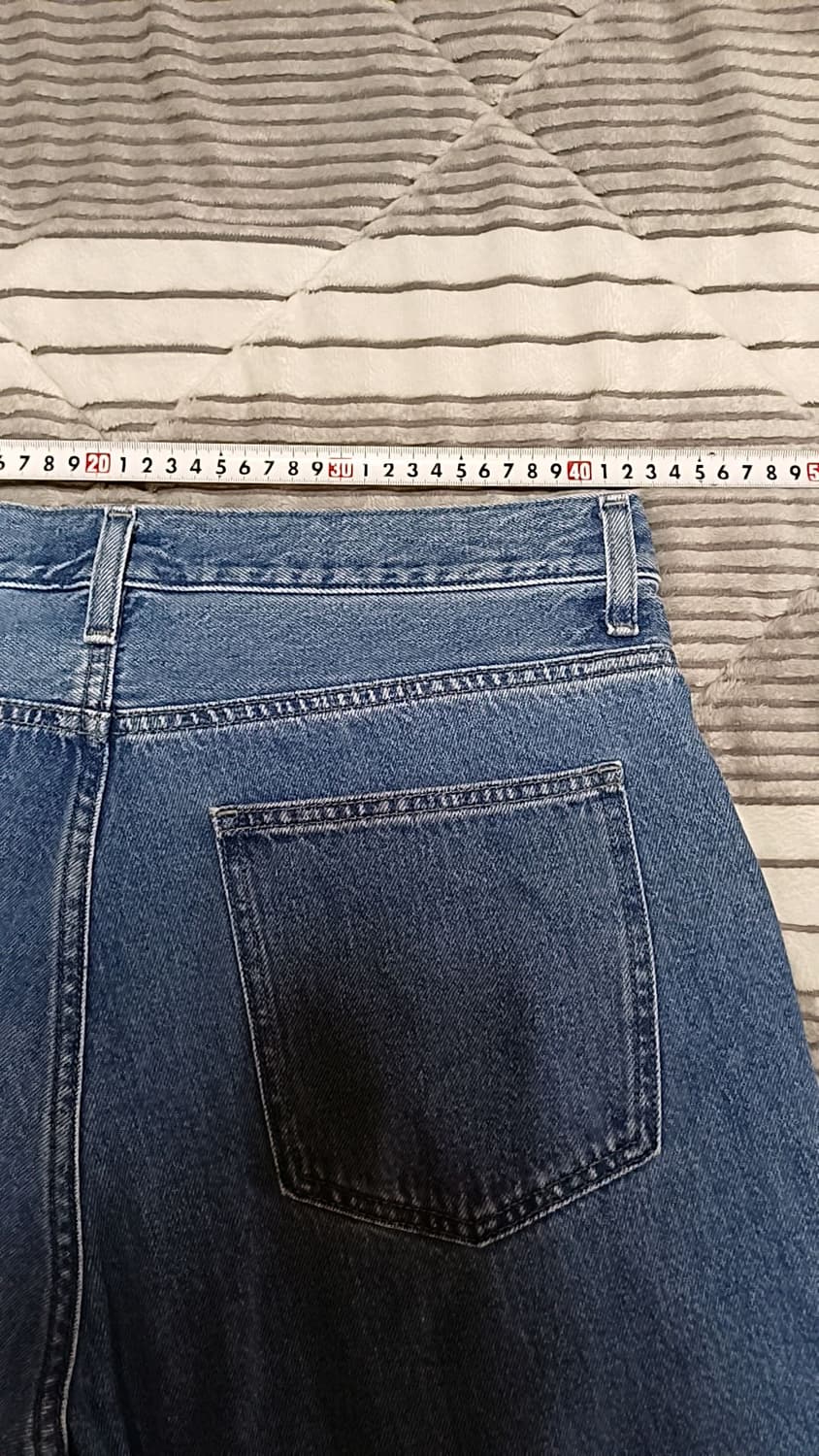 유니클로 와이드청바지 33인치 기장109 상품이미지7