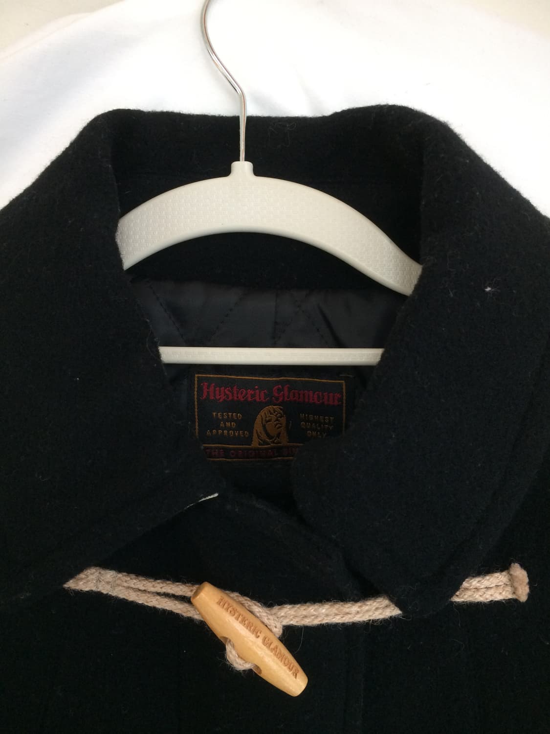 히스테릭 글래머 아카이브 양 가죽 램 스킨 스컬 해골 울 더플 코트 상품이미지8