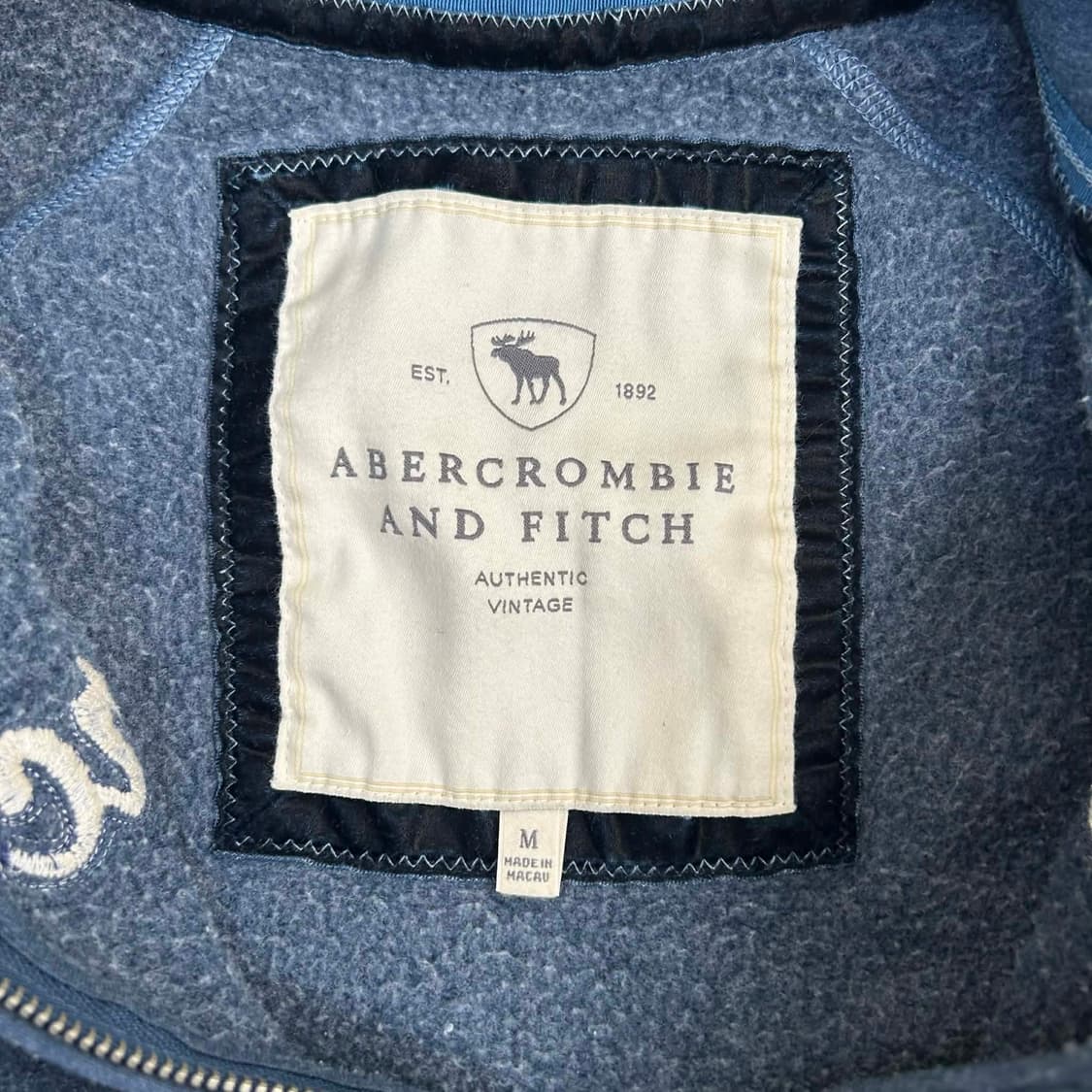 아베크롬비 y2k 대대장 작사 네이비 걸즈 후드집업 희귀져지(M) 상품이미지7