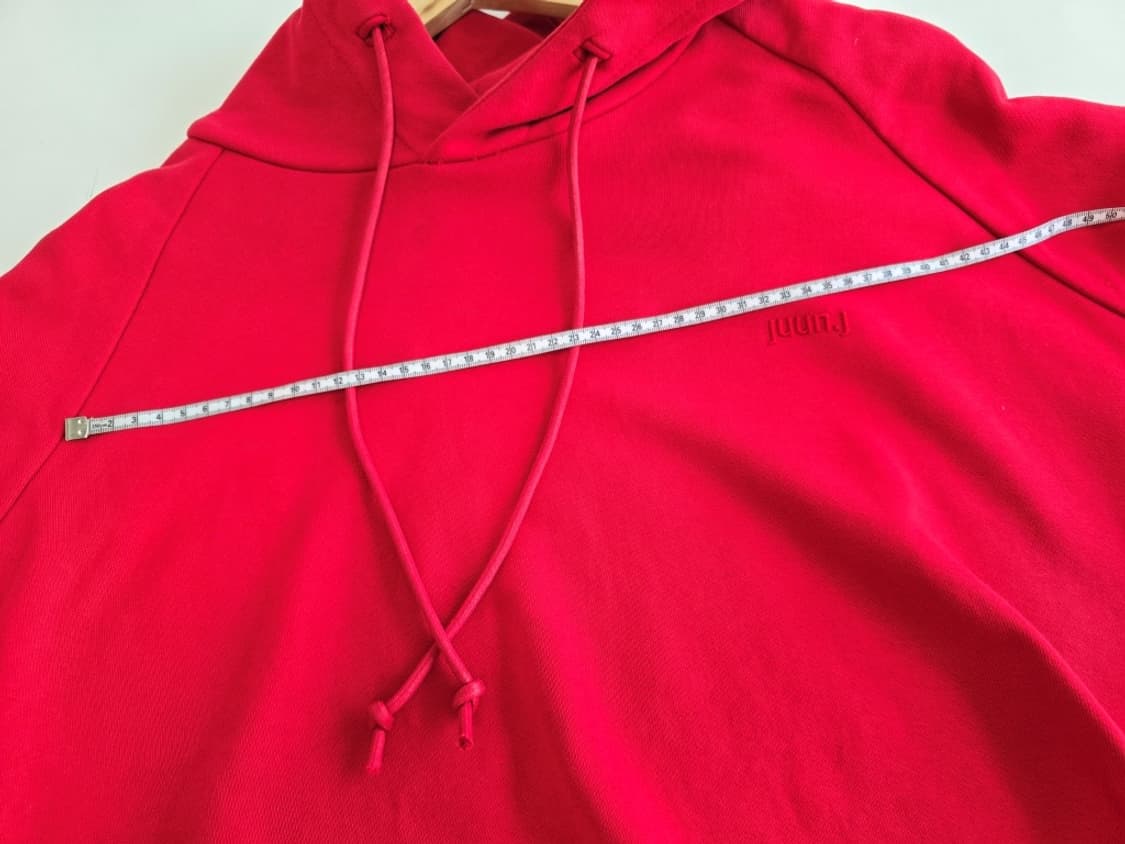 준지 Juun.j x 니키 하레 루즈핏 그래픽 후드 레드 M 상품이미지8