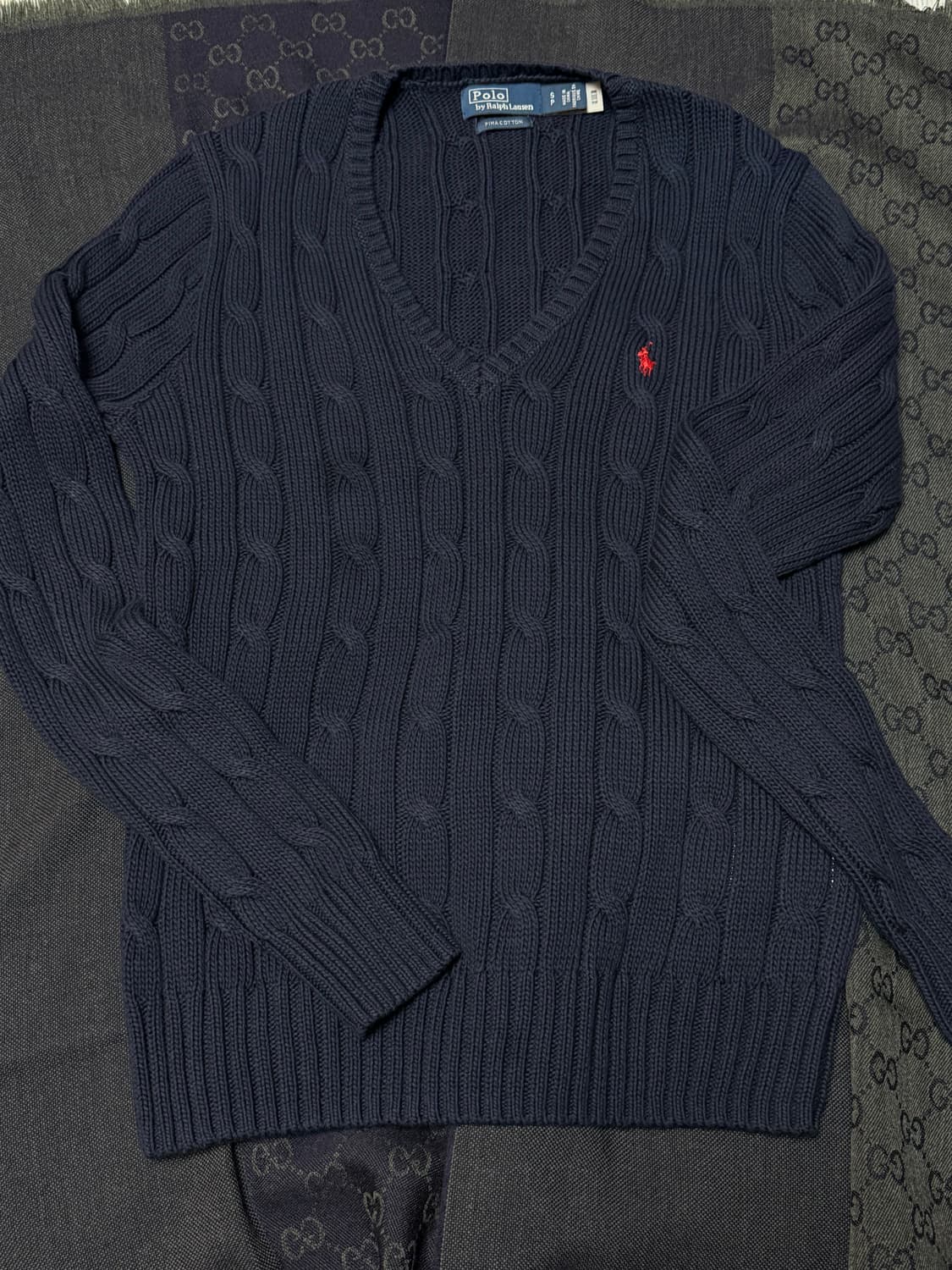 폴로 꽈배기 니트  상품이미지1