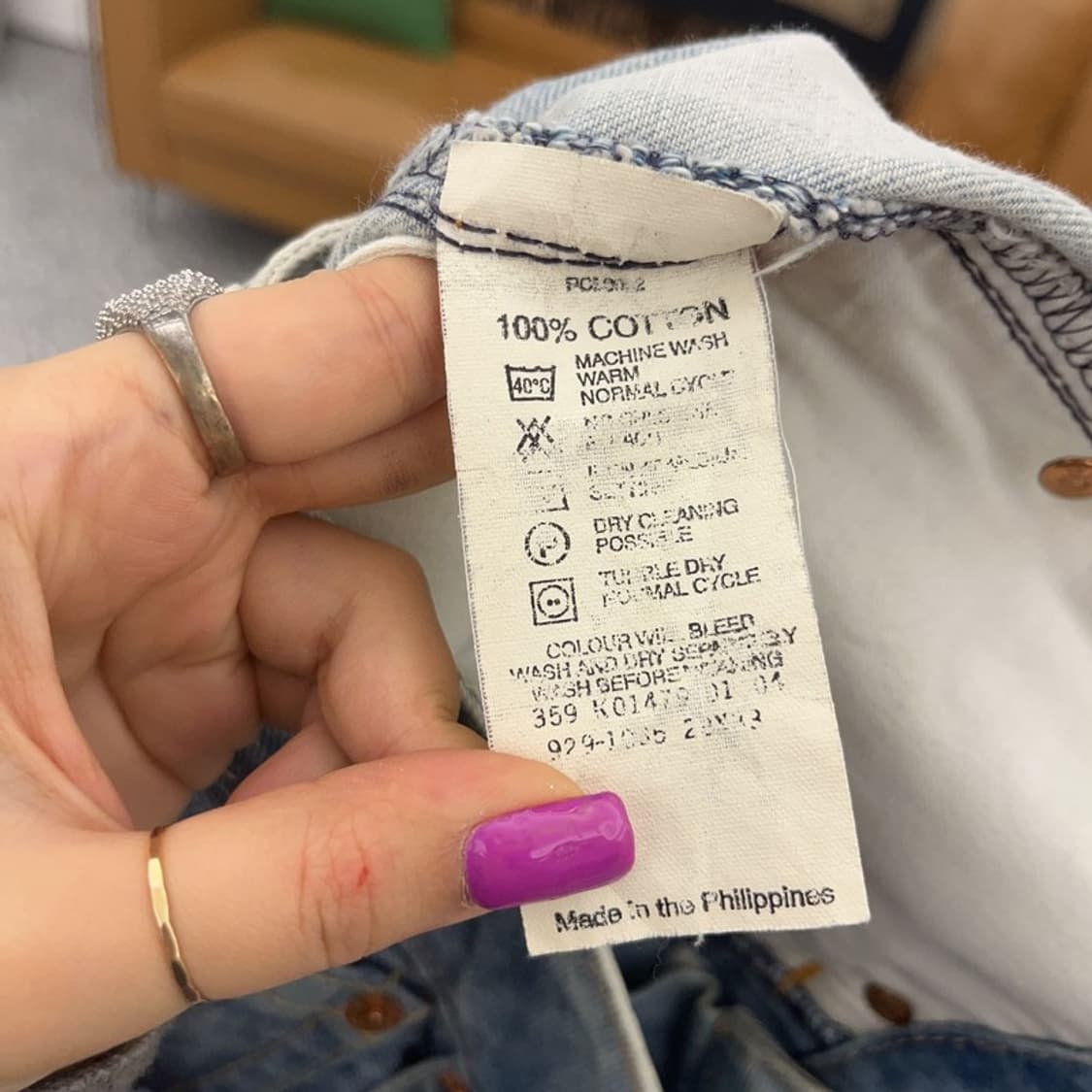 리바이스 올드스쿨 90's 타이다이 부츠컷 데님팬츠 28인치 C06628 상품이미지6