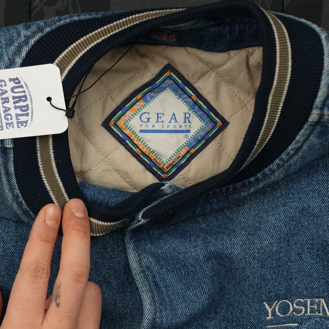  00S GERA FOR SPORTS 데님 바시티 자켓 상품이미지3