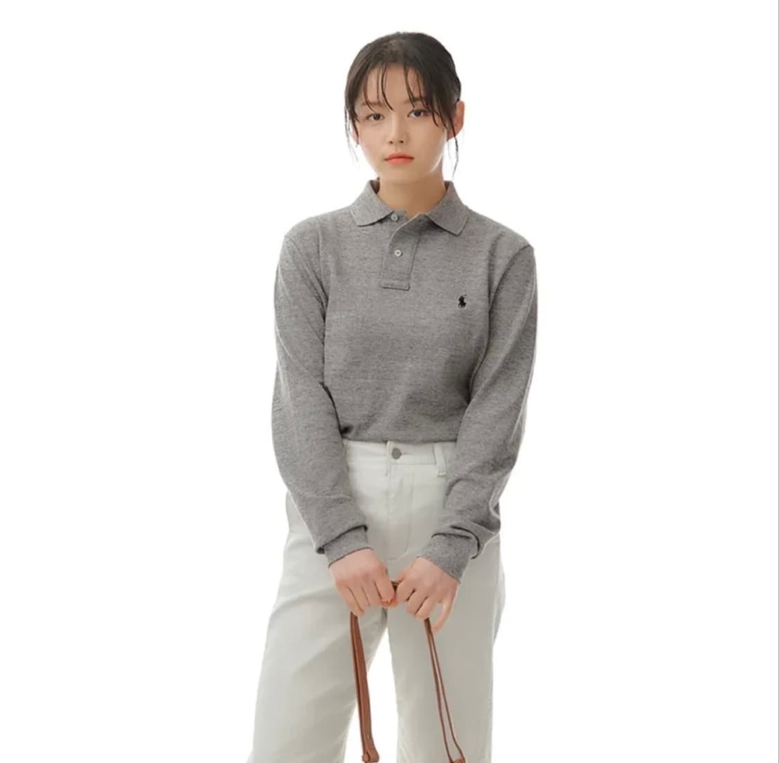 폴로 카라 티셔츠 그레이 상품이미지2