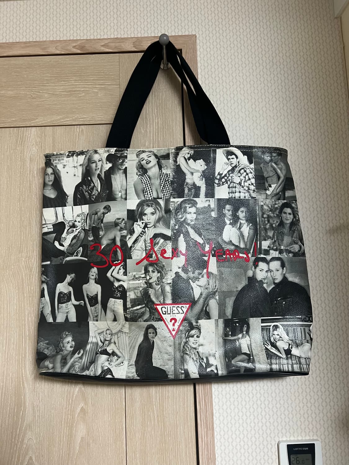 게스 30주년  레더 가죽 토트백 숄더백 상품이미지2