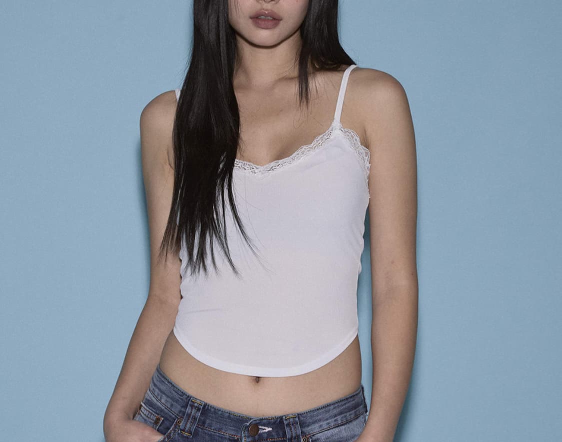 플리즈노팔로우 플로라레이스 탑 상품이미지1