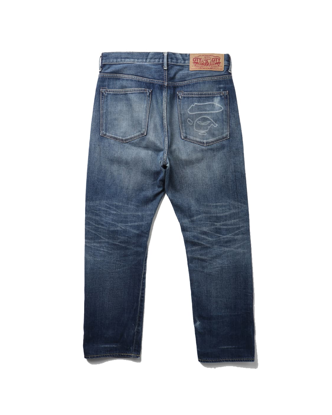 A BATHING APE Ape Head Print Denim Pants 상품이미지1
