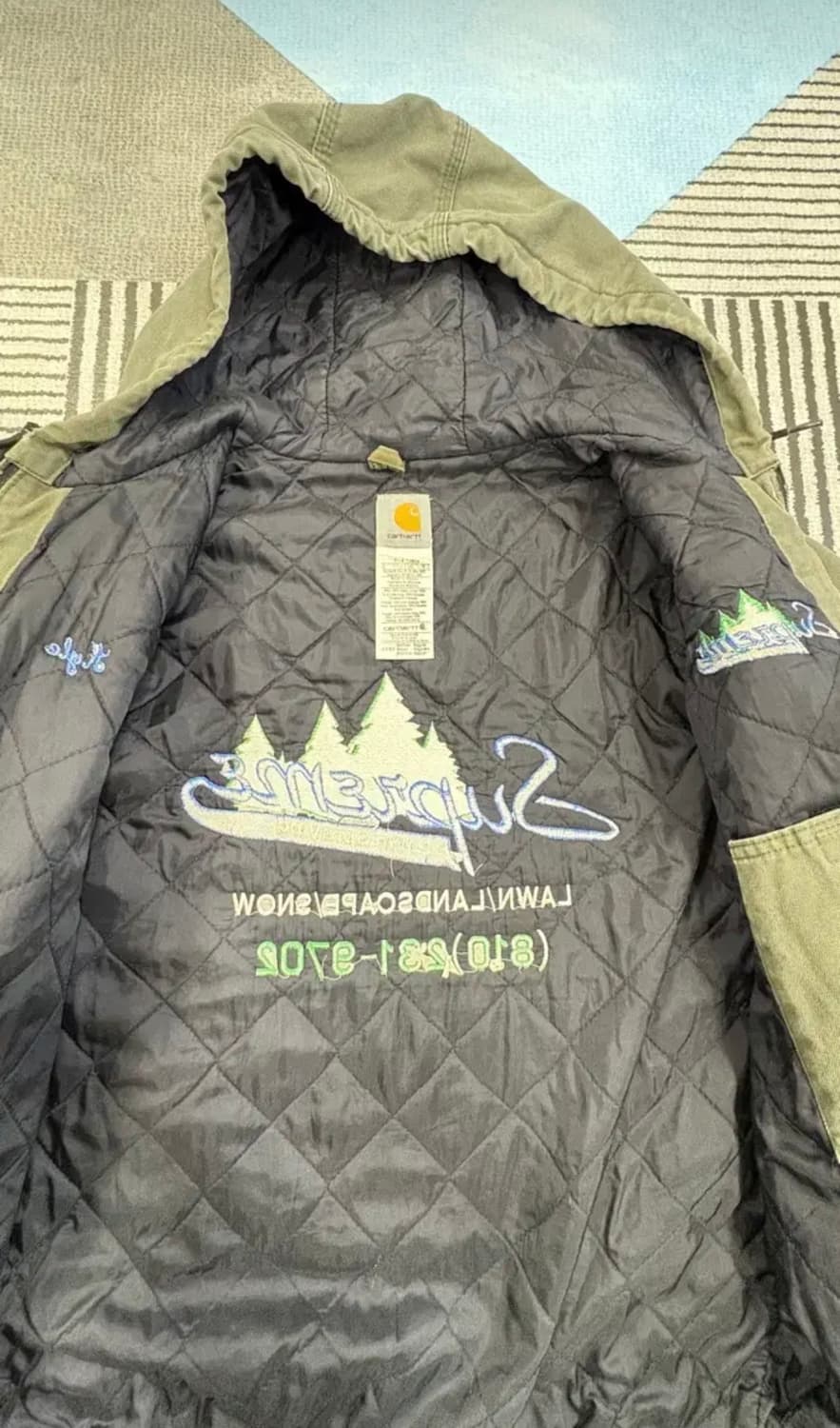 칼하트 supreme J318 워크자켓 상품이미지4