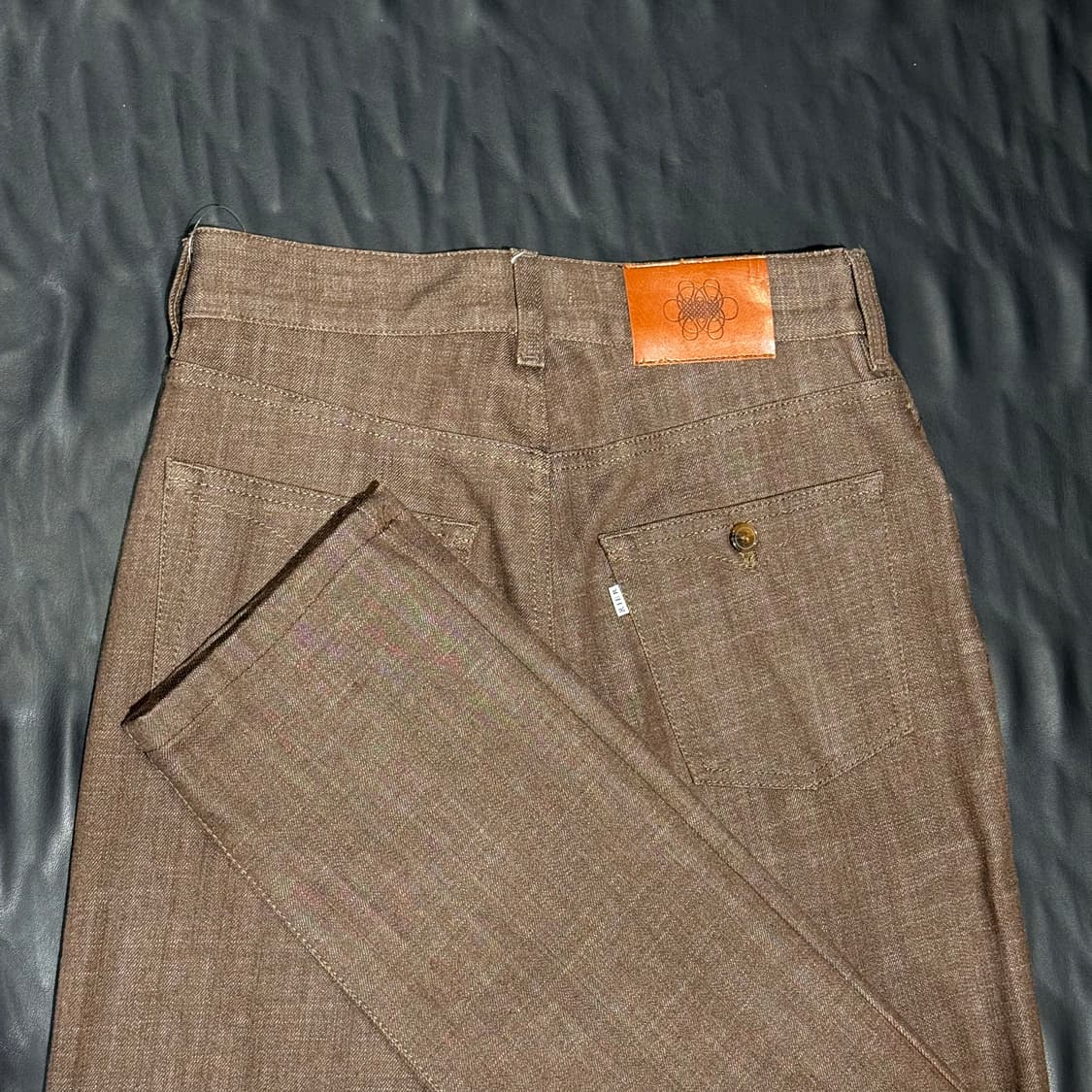 리에르 브라운 데님팬츠 상품이미지3