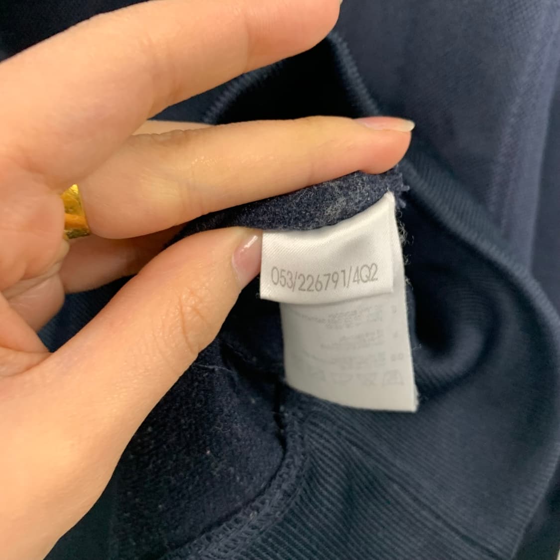 리복 스펠아웃 네이비 후드티 상품이미지5