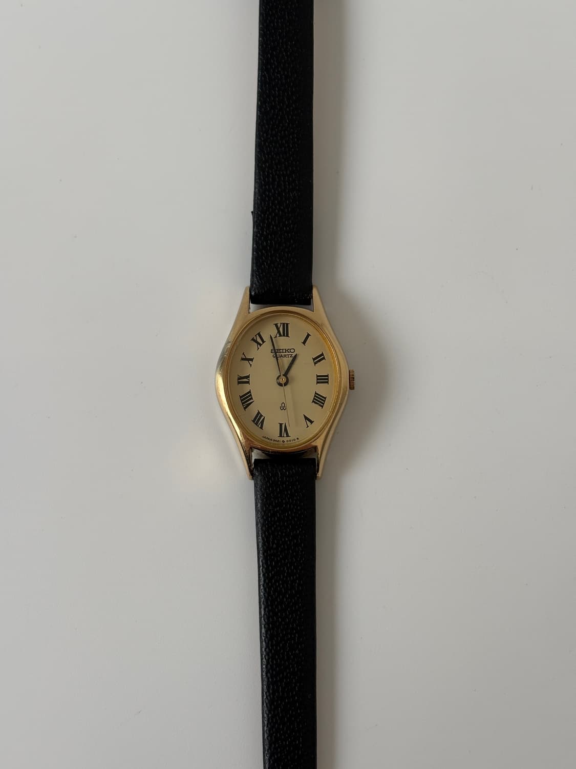 1980s Roman Index Gold Oval Ladies Quart 상품이미지4