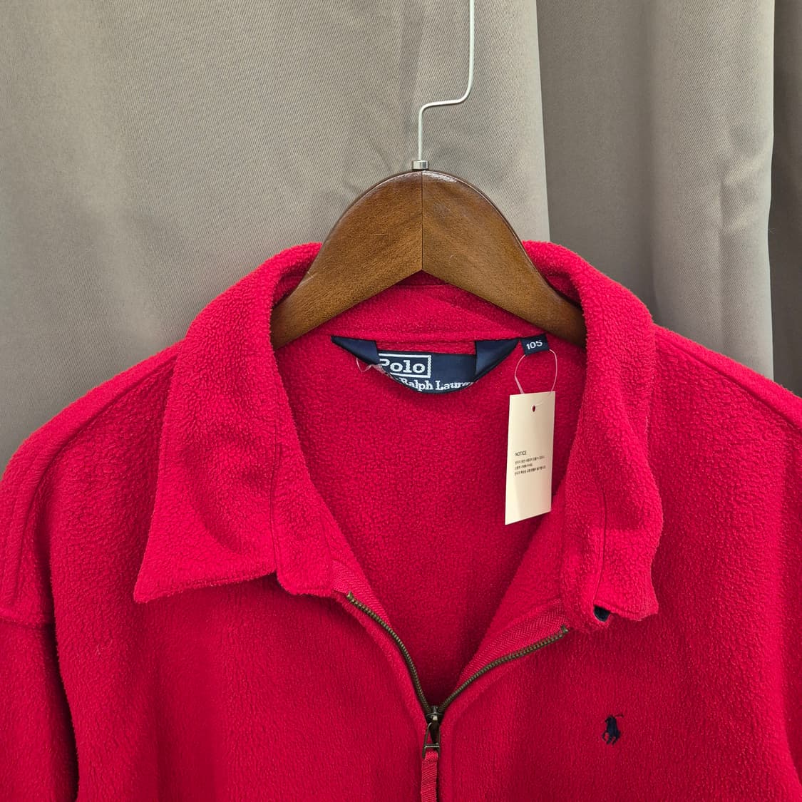 폴로 랄프로렌 레드 플리스 집업 자켓 105 상품이미지3