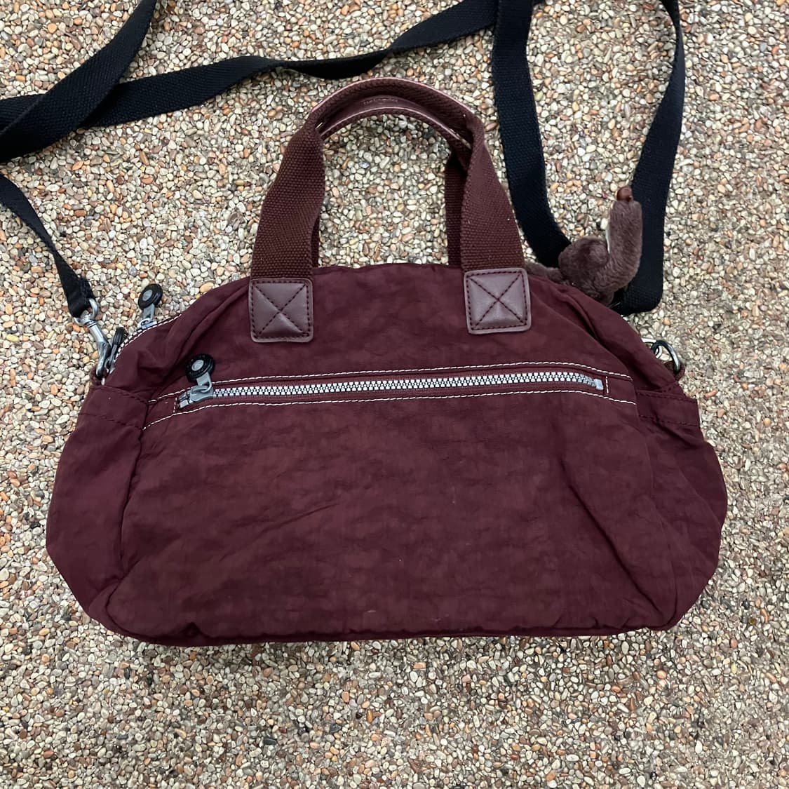 92 키플링 크로스백 토트백 버건디 상품이미지2