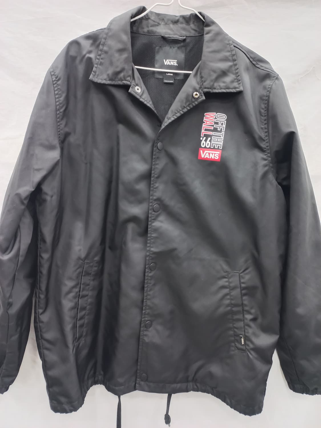 반스 블랙 코치 자켓 L(남100) 상품이미지1