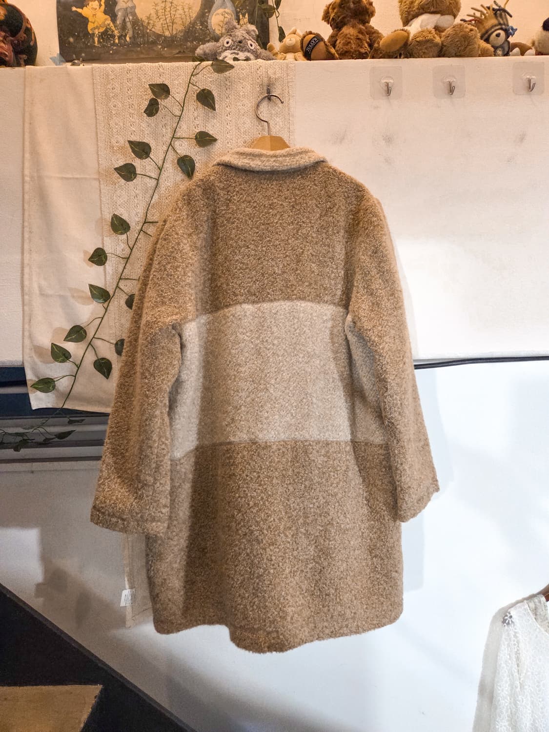 토글 버튼 보송보송 코트 상품이미지4