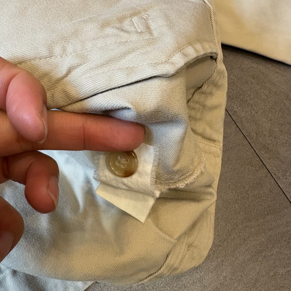 폴로 정품 국내 두산 베이지 스윙톱 자켓 상품이미지10