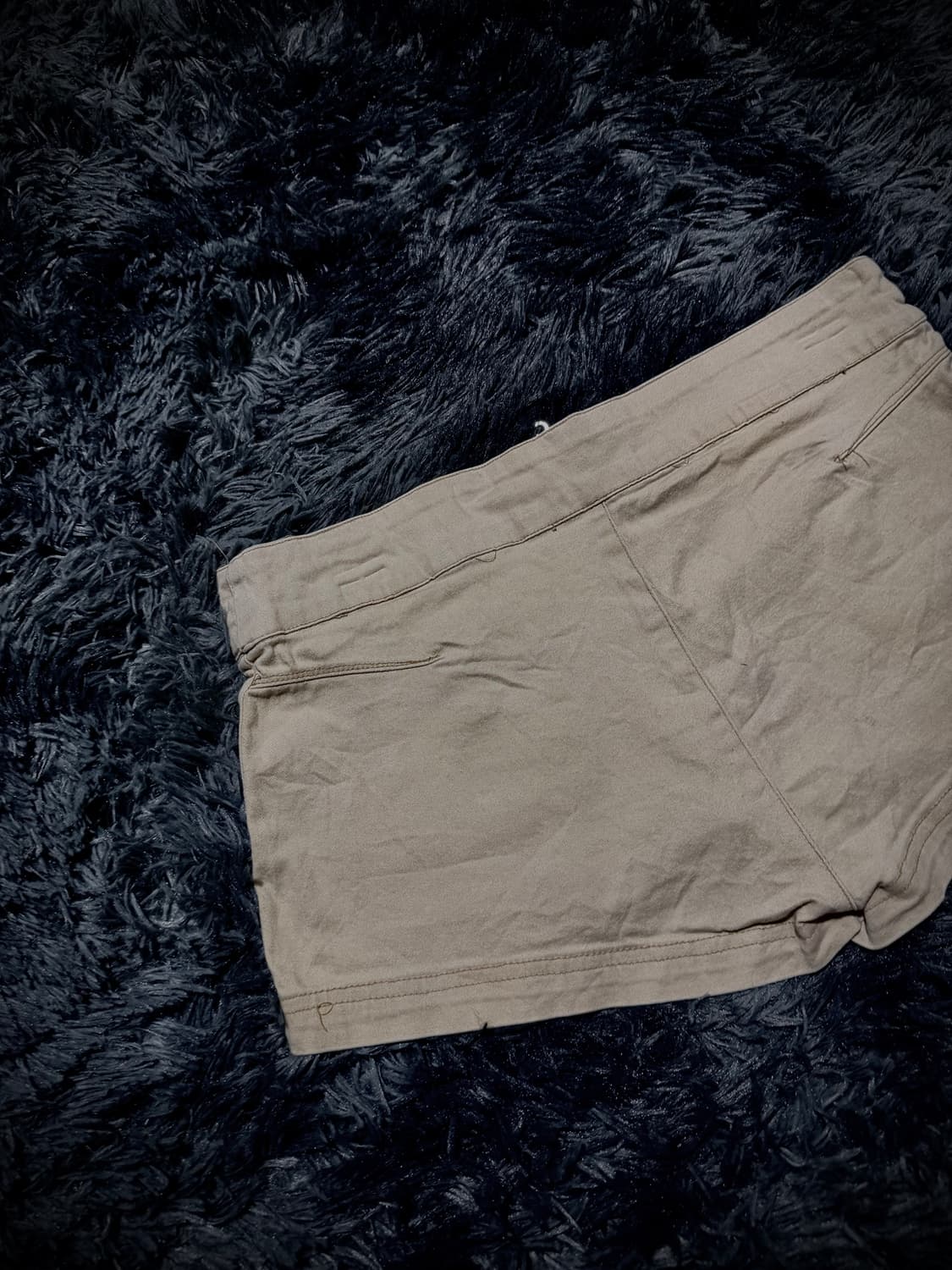 베이지 앞 포켓 디테일 마이크로 숏 팬츠  상품이미지9