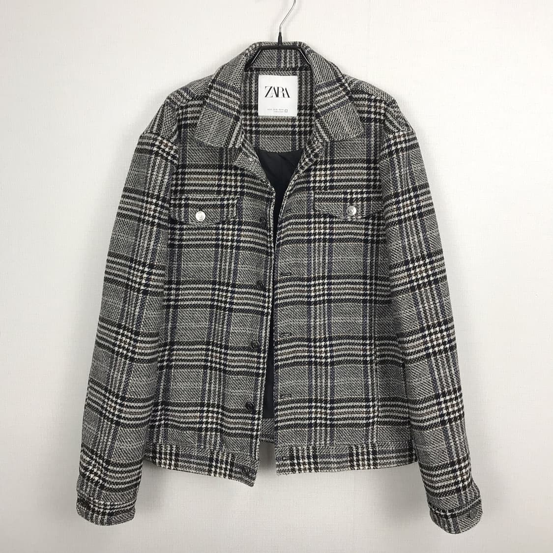 자라 ZARA 모직 셔츠형 자켓 점퍼 남성XL 상품이미지2