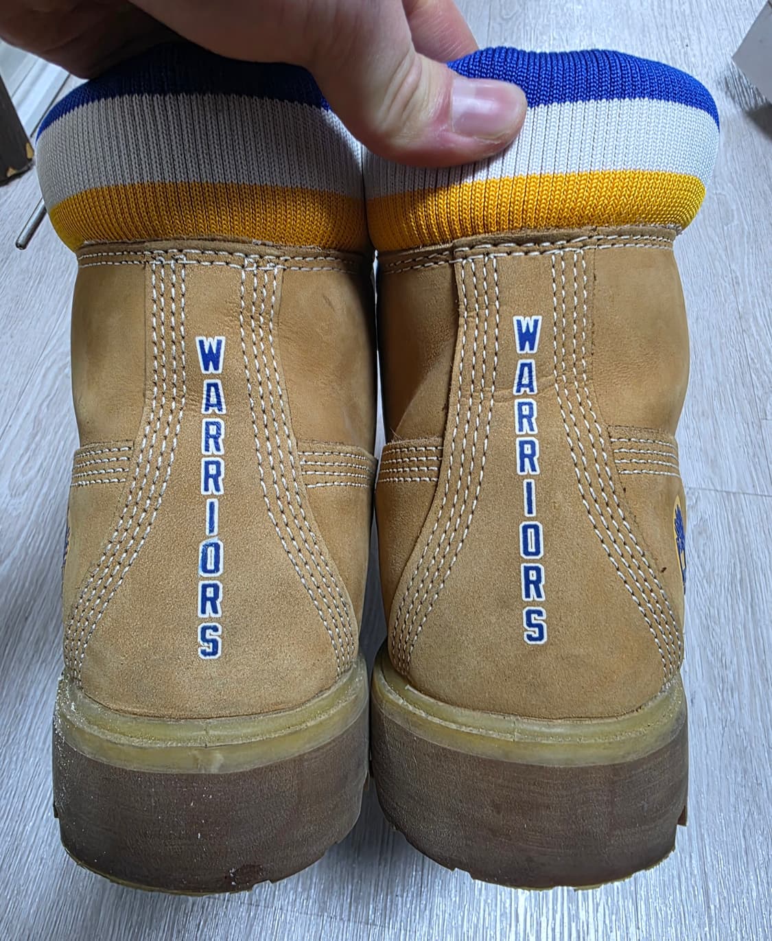 팀버랜드x미첼엔네스 골든스테이트 워리어스 콜라보 부츠 280 상품이미지5