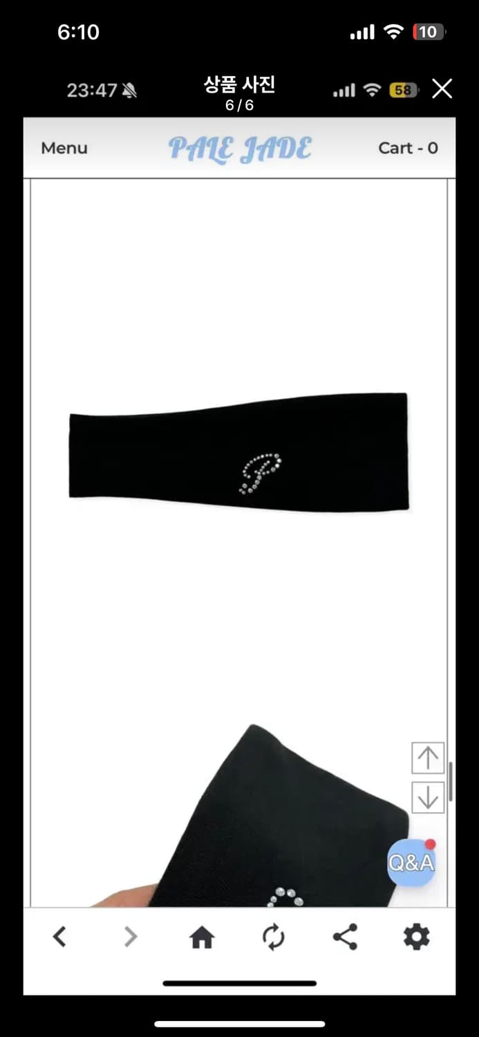 페일제이드 헤어밴드 black 상품이미지1
