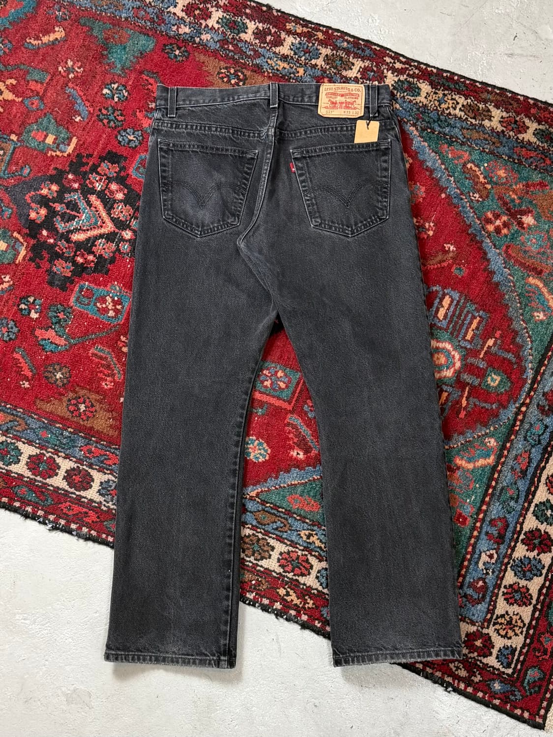 00's 리바이스 517 블랙 부츠컷 플레어진 상품이미지4