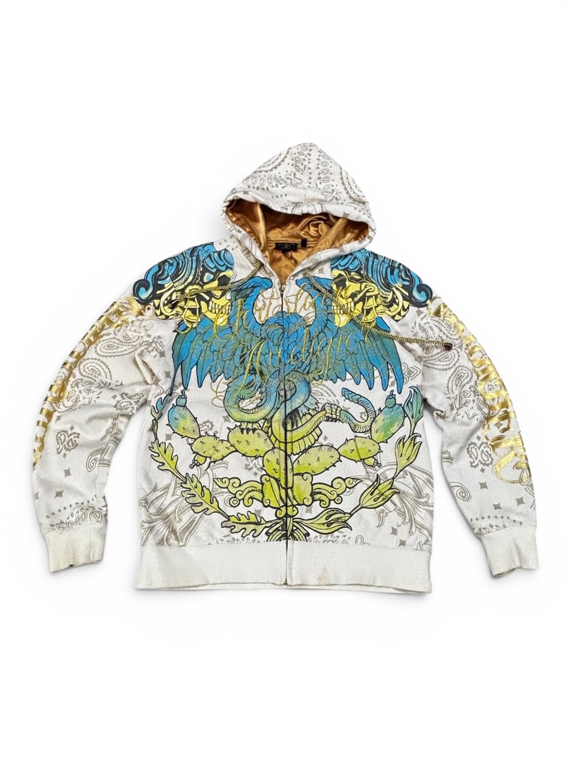 Christian Audigier 드래곤 풀 그래픽 후드 집업  상품이미지1