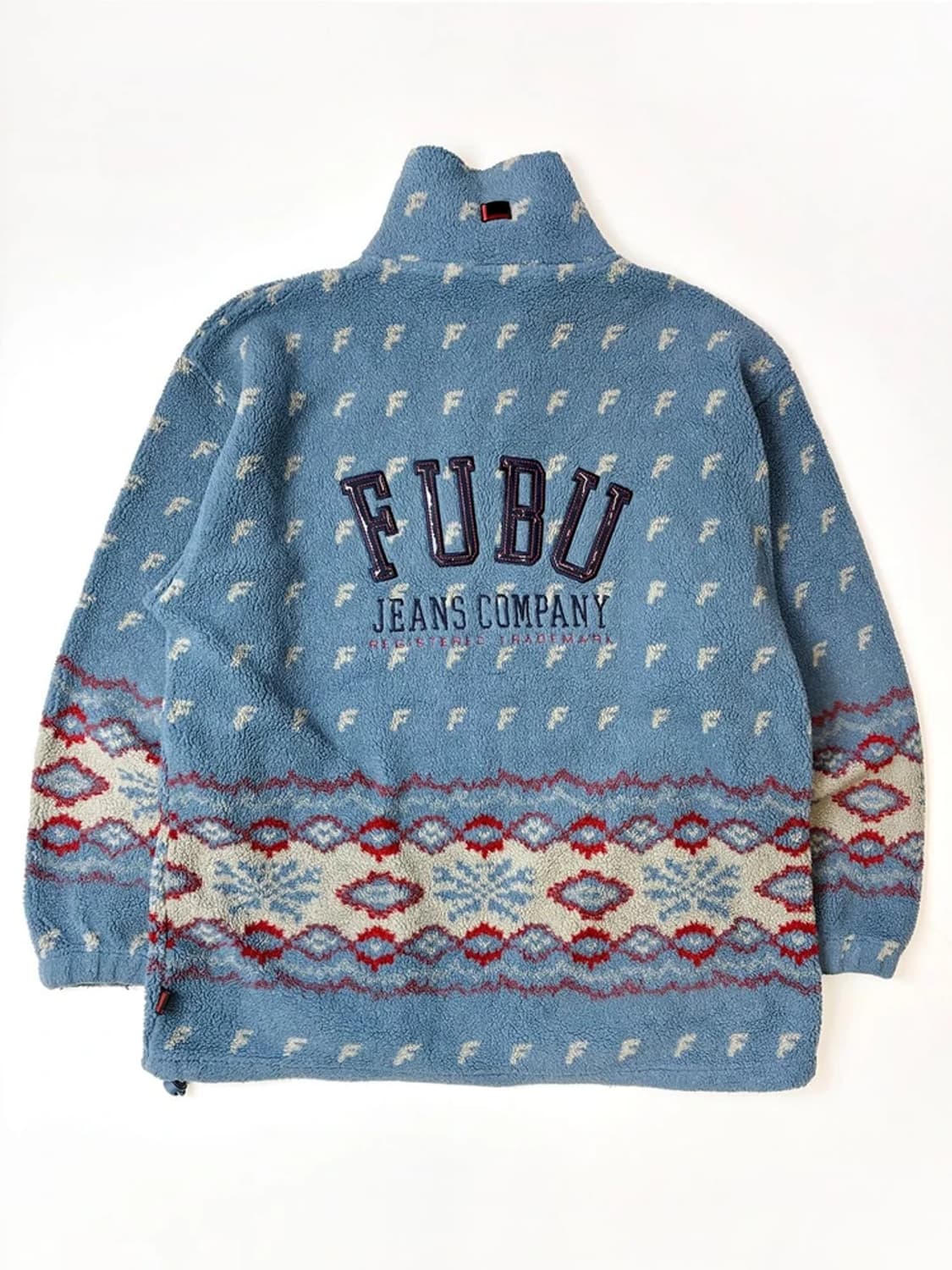 FUBU 후부 코위찬 패턴 반집업 플리스 후리스 PN4576 상품이미지1