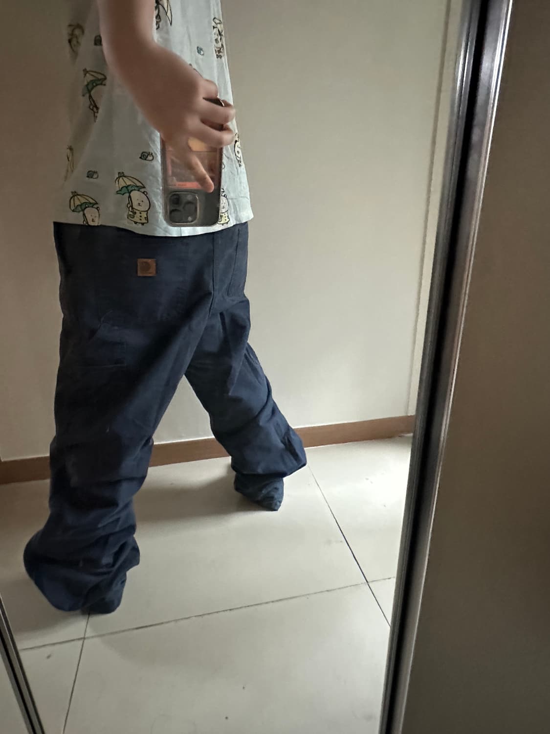 칼하트 덩가리핏 네이비 상품이미지3