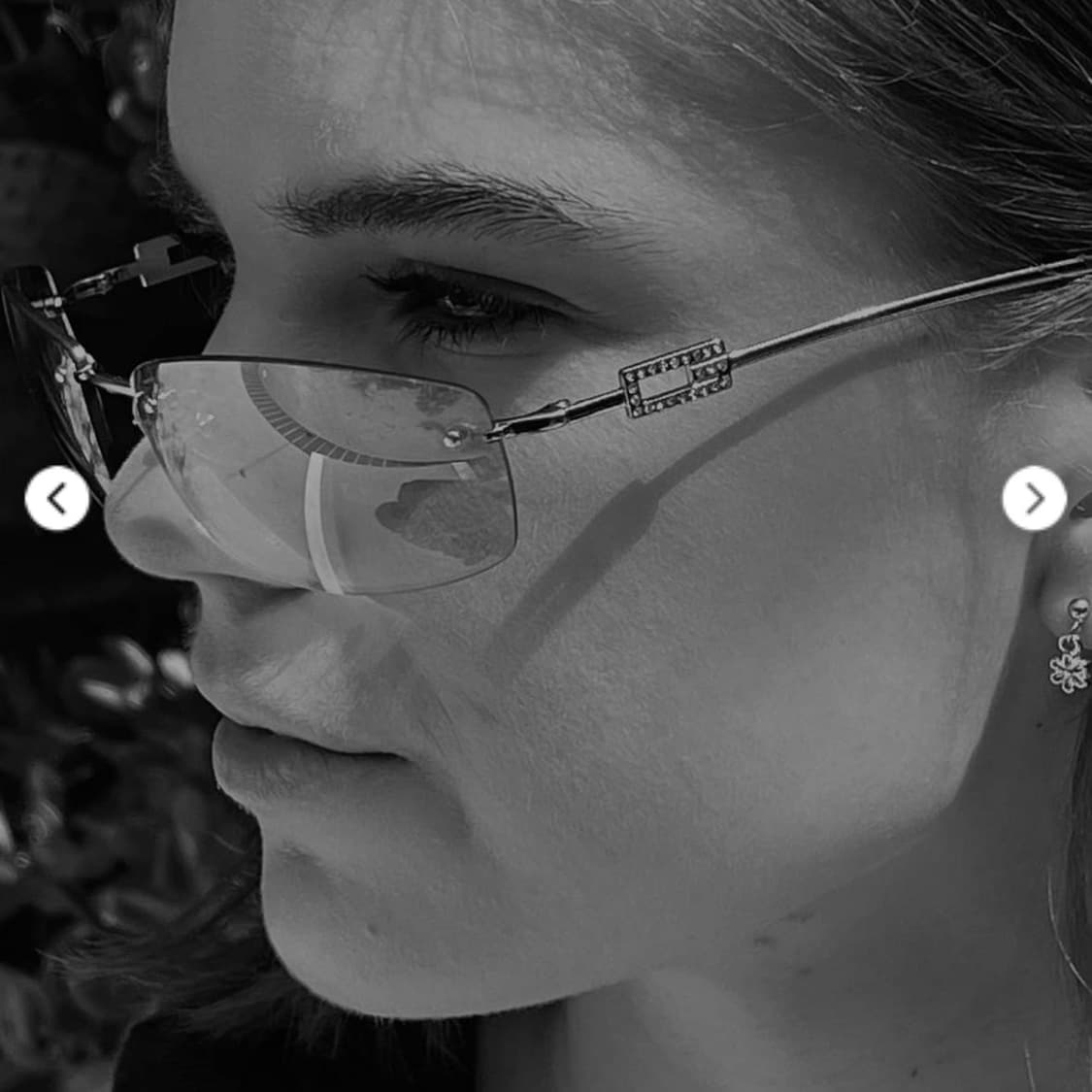 (착용샷O) 빈티지 구찌 무테 선글라스 GG1784 상품이미지5