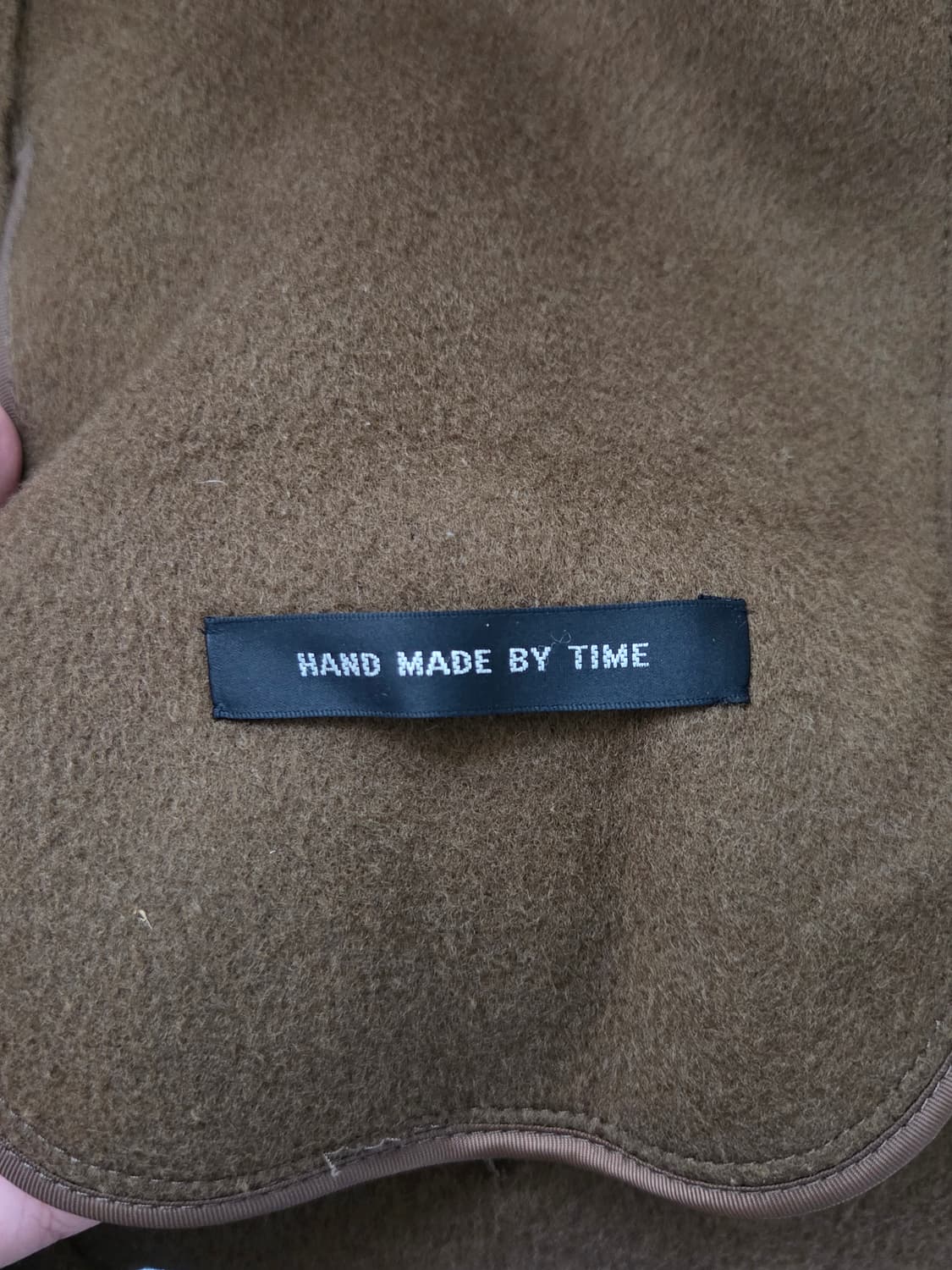 [타임] 핸드메이드 울 캐시미어 롱 베스트 코트 | 00051 상품이미지4