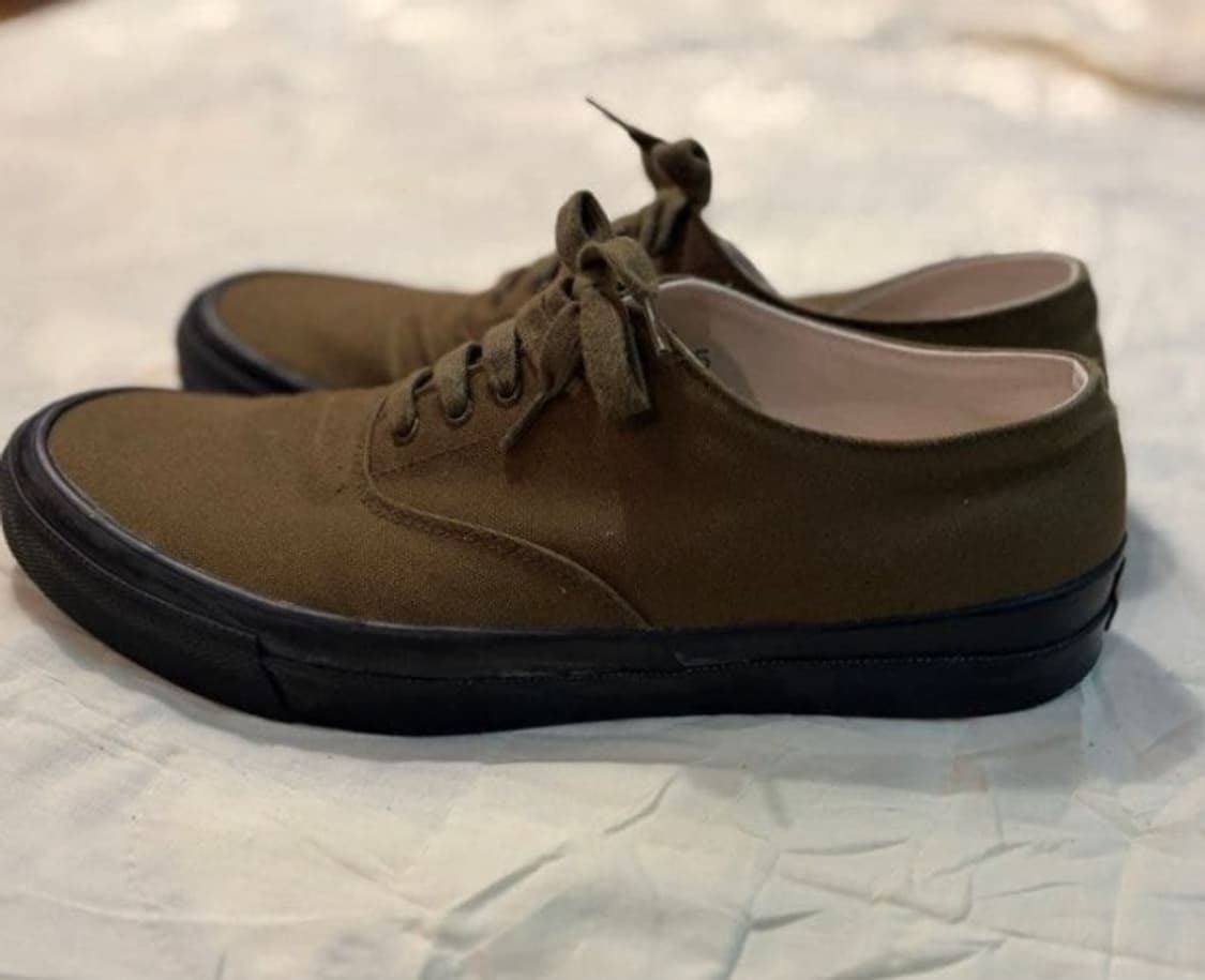 [275] 와쿠와 / 올리브 & 검솔 (1950s 텐트 클로쓰) 상품이미지5