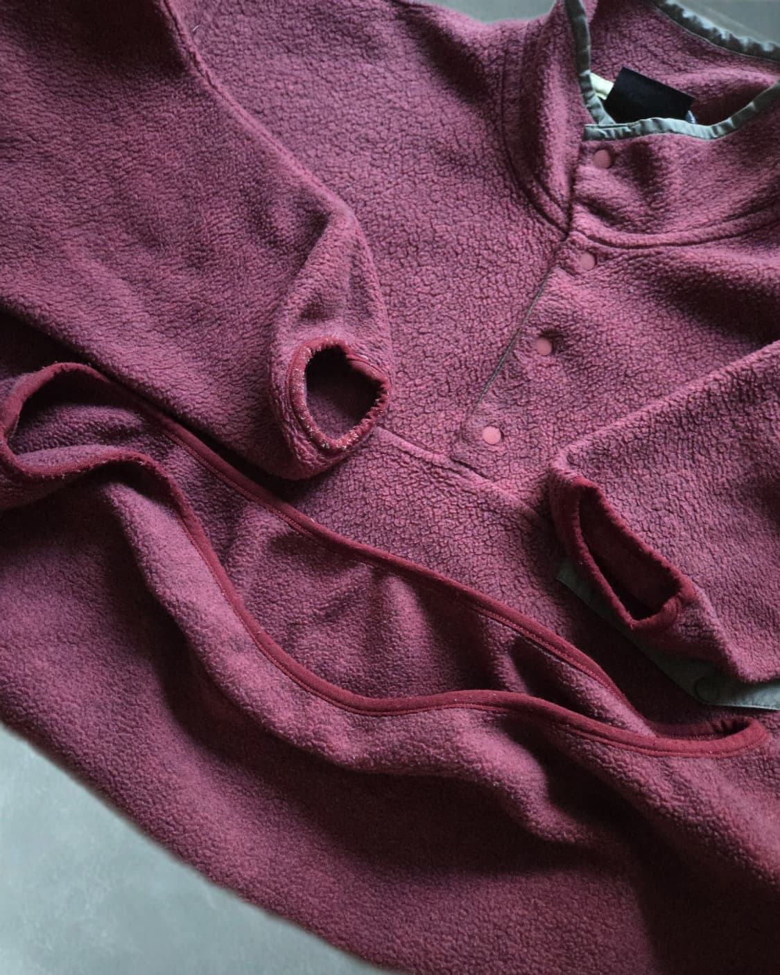 (XL)파타고니아 vtg투톤 버건디 신칠라 플리스 상품이미지5