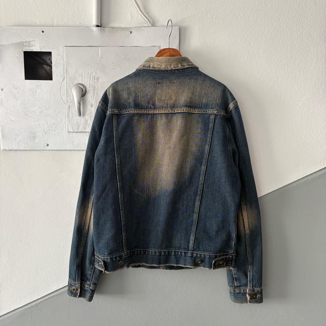 빈티지 워싱 & 디스트레스 데님 자켓 상품이미지4