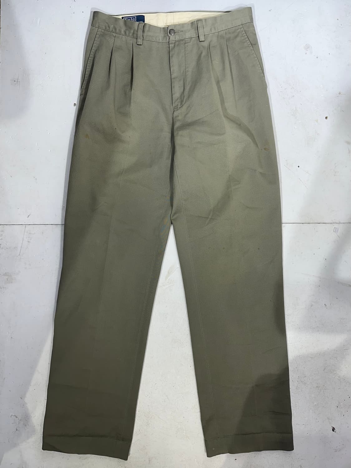 폴로 카키 면바지 와이드 치노 팬츠  상품이미지4